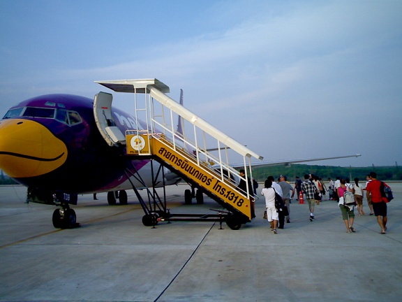 Наш самолетик до Бангкока